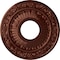 Ekena Millwork Nadia Ceiling Medallion (Fits Canopies up to 4 7/8"), 12 1/8"OD x 3 5/8"ID x 7/8"P, Antique Copper CM12NAACS - alternate 1
